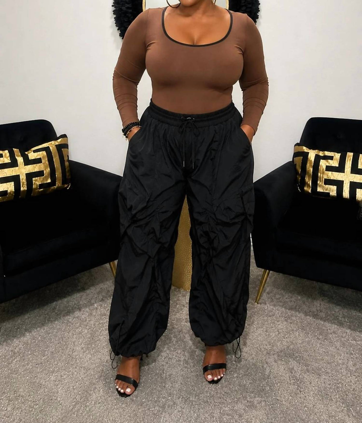 Daisy - Frill And Flare Pants - Plus Size