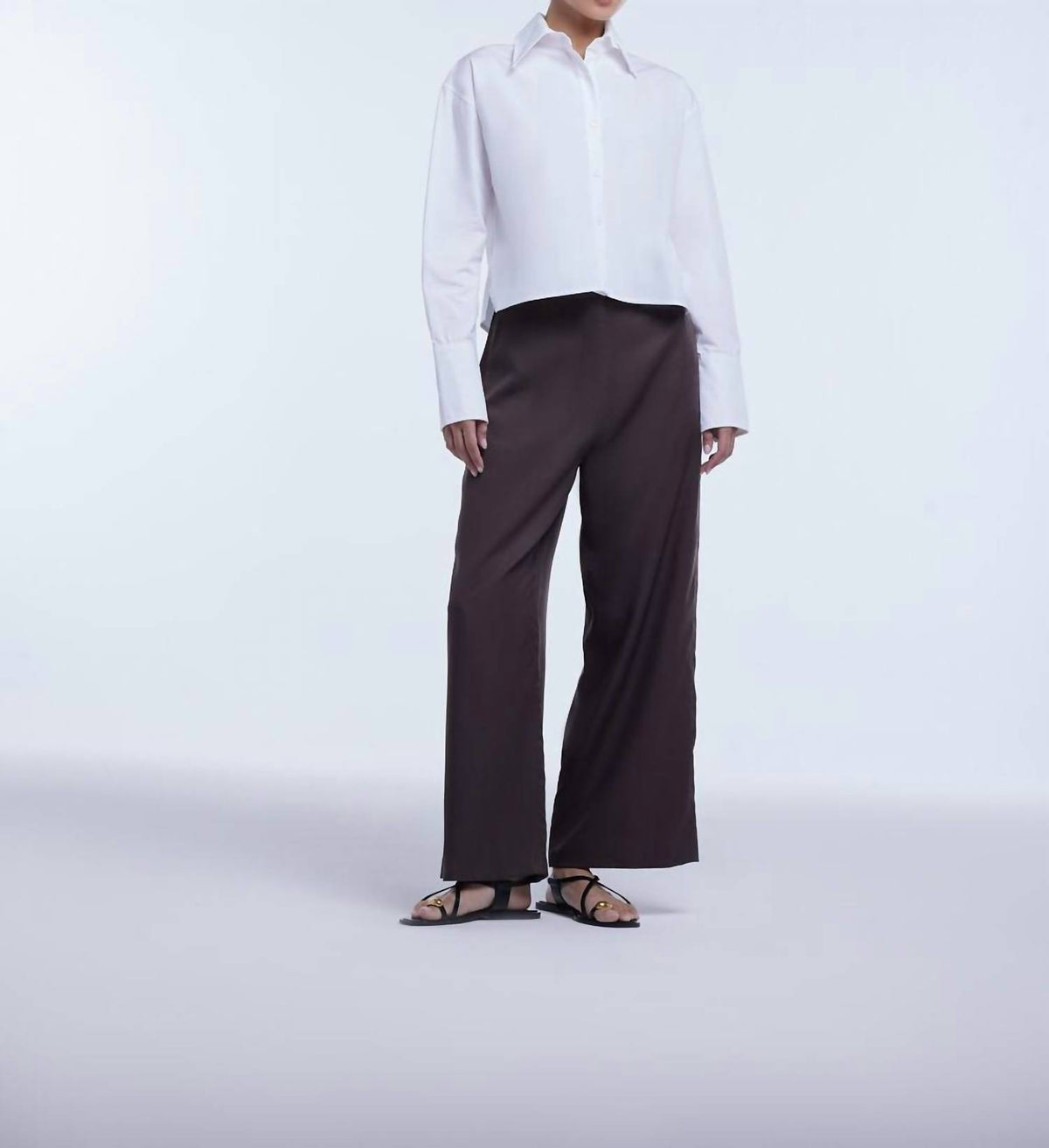 Dāl The Label - Cropped Button Down Shirt