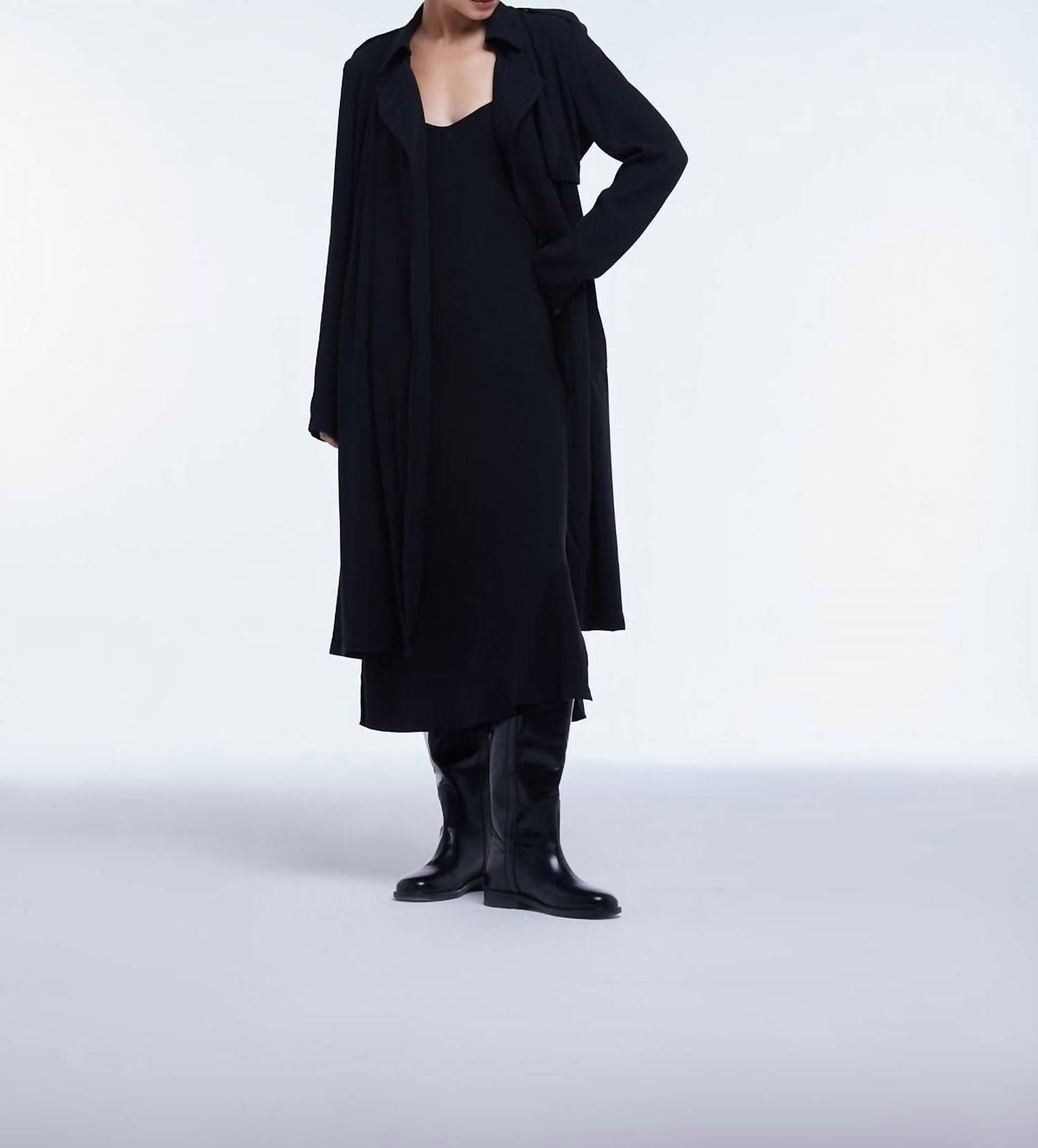 Dāl The Label - Flowy Lapel Trench Coat