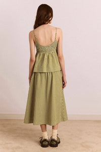 Damson Madder - Caspia Volume Midi Skirt