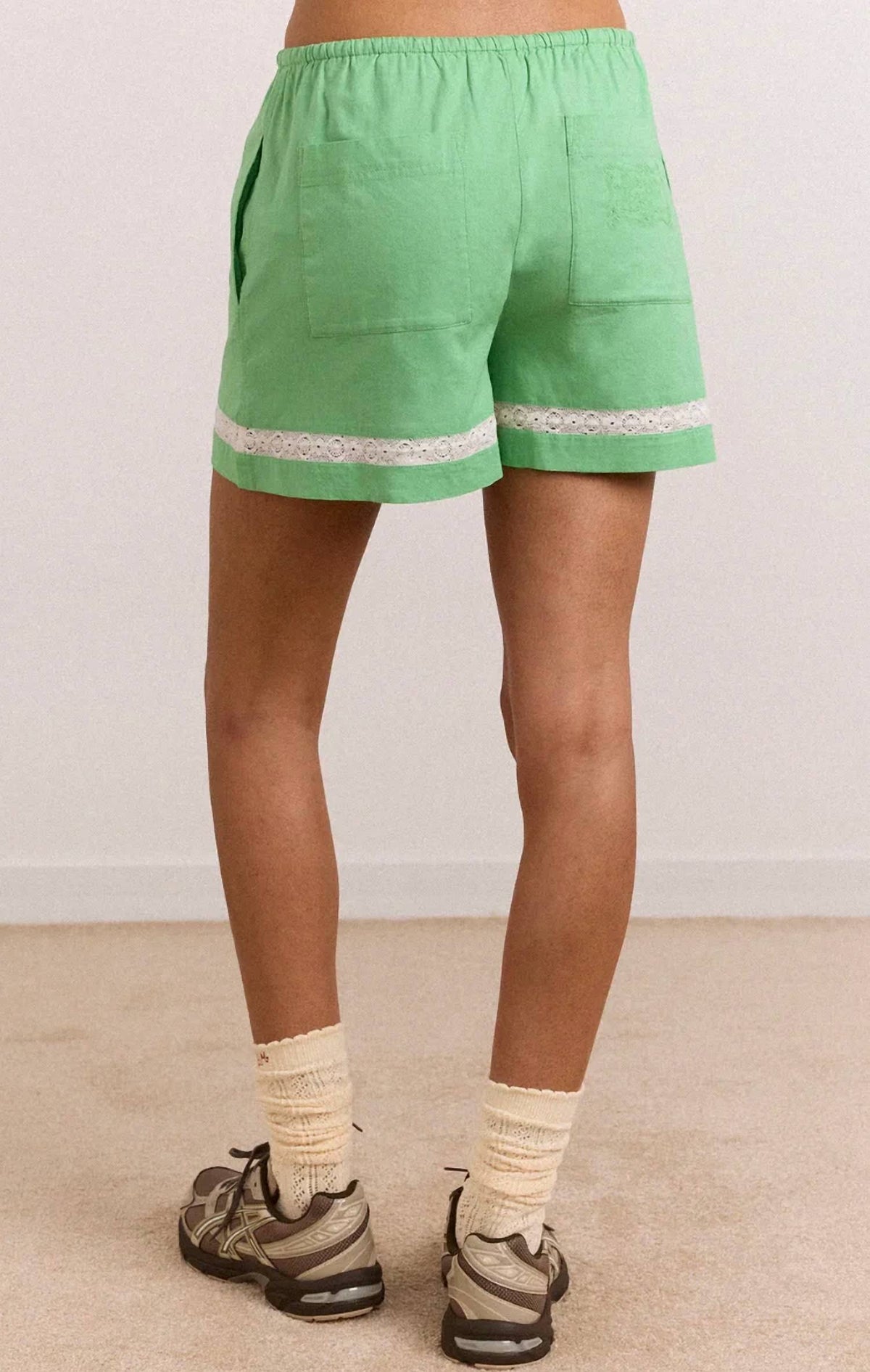 Damson Madder - Jovie Lace Insert Shorts