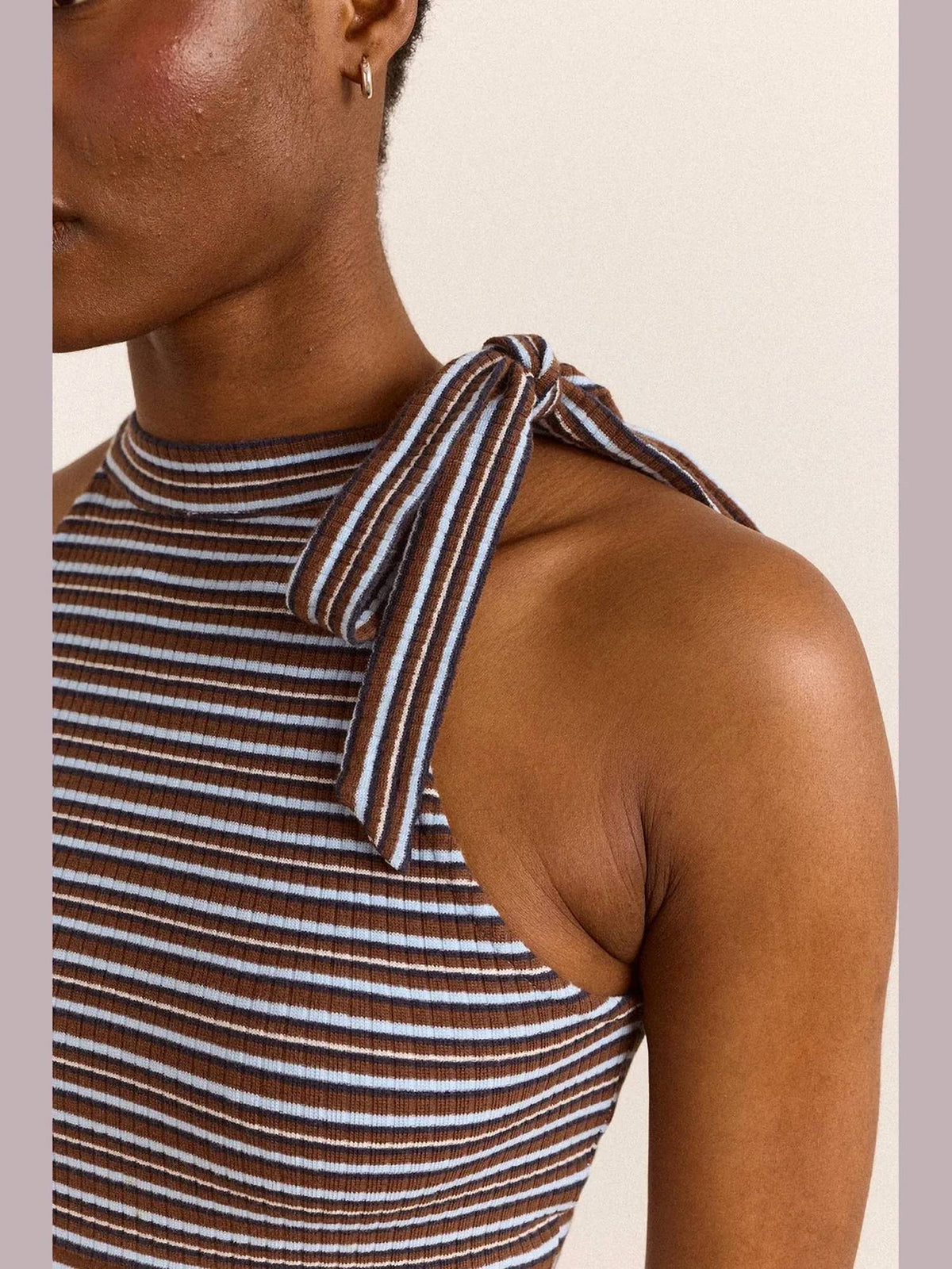 Damson Madder - Oriana High Neck Tank