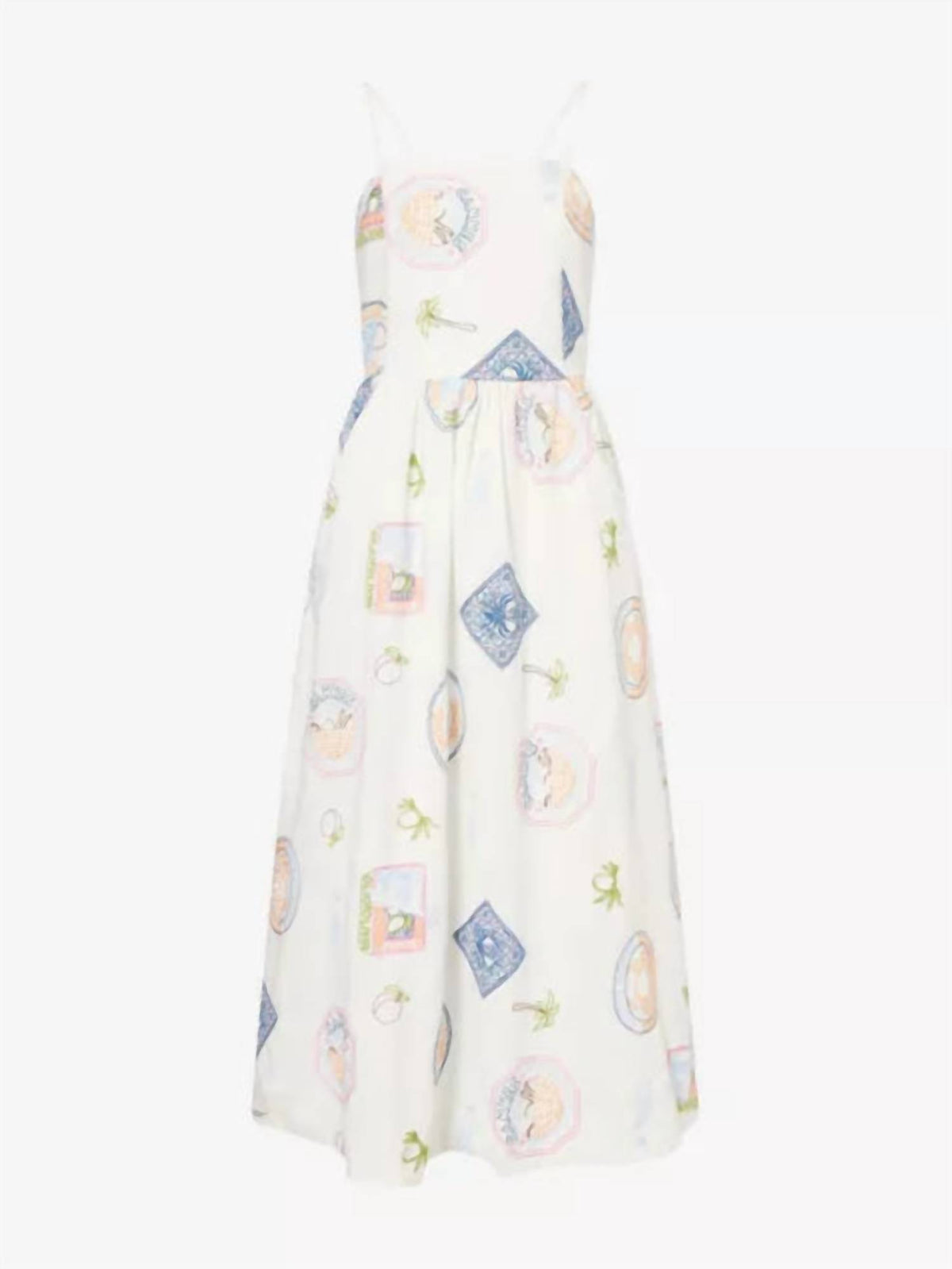 Damson Madder - Peaches Midi Apron Dress