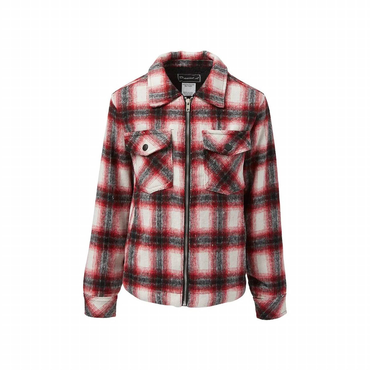 Daniel L - Boy's Flannel Zip Jacket With Lining