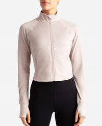 Danskin - Heather Cropped Melange Jacket