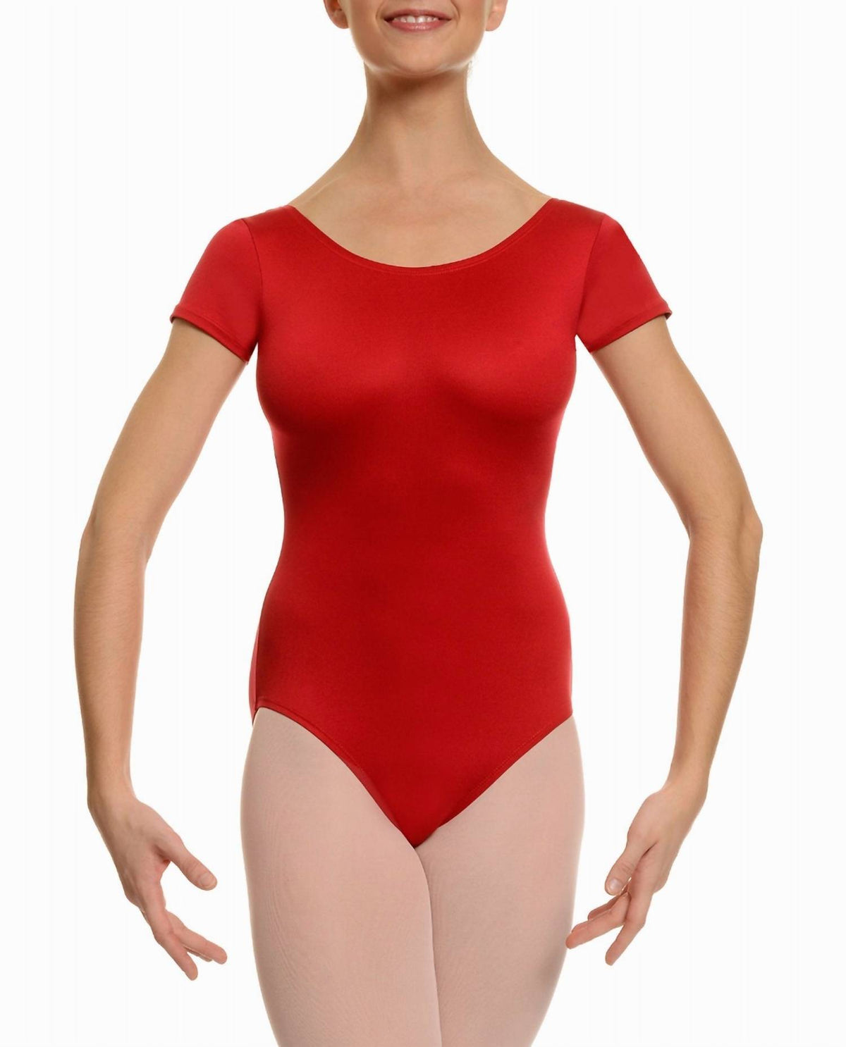 Danskin - Scoopneck Short Sleeve Leotard