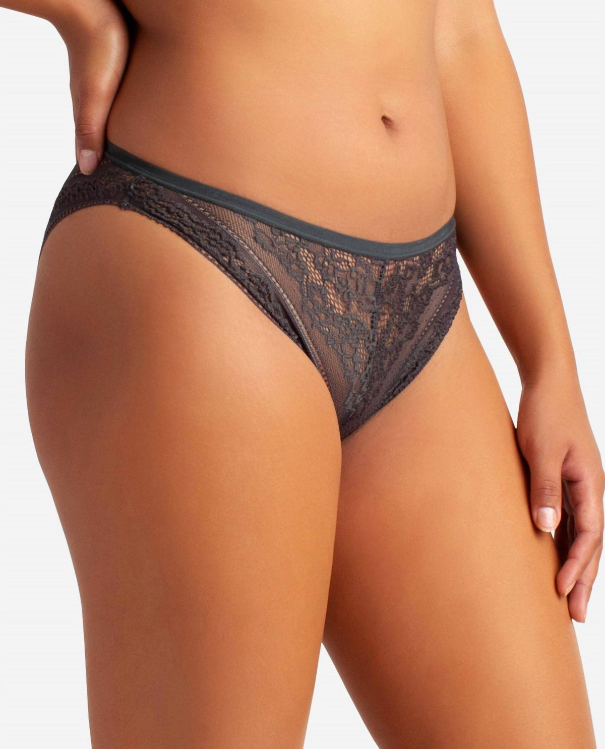 Danskin - Women's 5-pack High Cut Lace Bikini Underwear