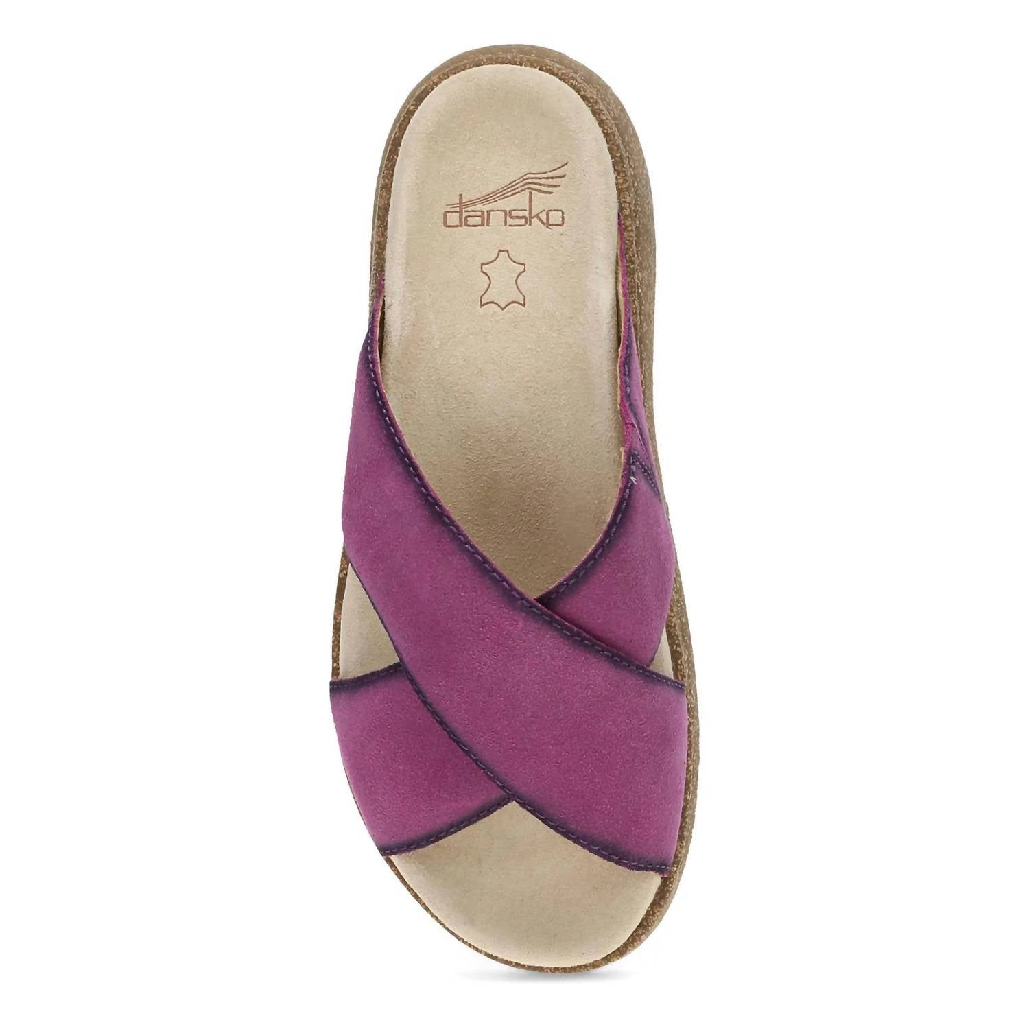 Dansko - Bridget Cork Platform Sandals - pink - sandals - shoes