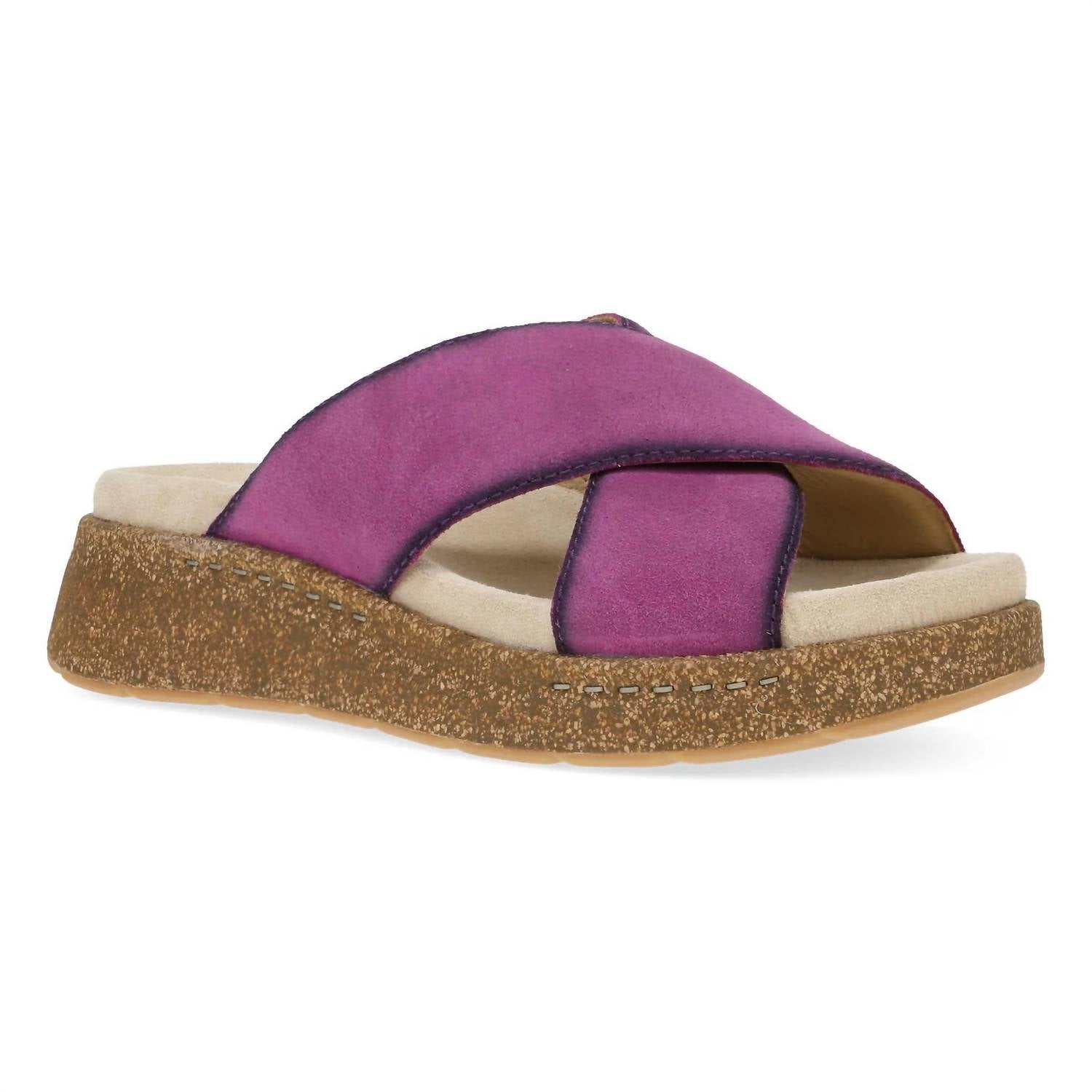 Dansko - Bridget Cork Platform Sandals - pink - sandals - shoes