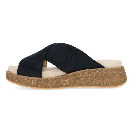 Dansko - Bridget Cork Platform Sandals - black - sandals - shoes