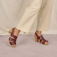Dansko - Tatiana Peep - toe Sandal - red - sandals - shoes
