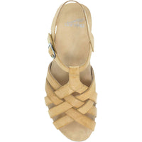 Dansko - Women's Tinley Tan Milled Burnished Leather Sandals