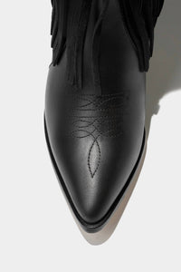 Dante Shoes - Women's Leather Fringe Boots