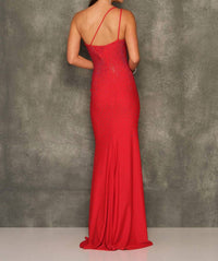 Dave & Johnny - Dazzling One - shoulder Prom Dress - clothing - dresses - patterned