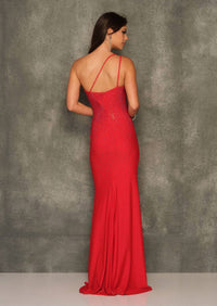 Dave & Johnny - Dazzling One - shoulder Prom Dress - clothing - dresses - patterned
