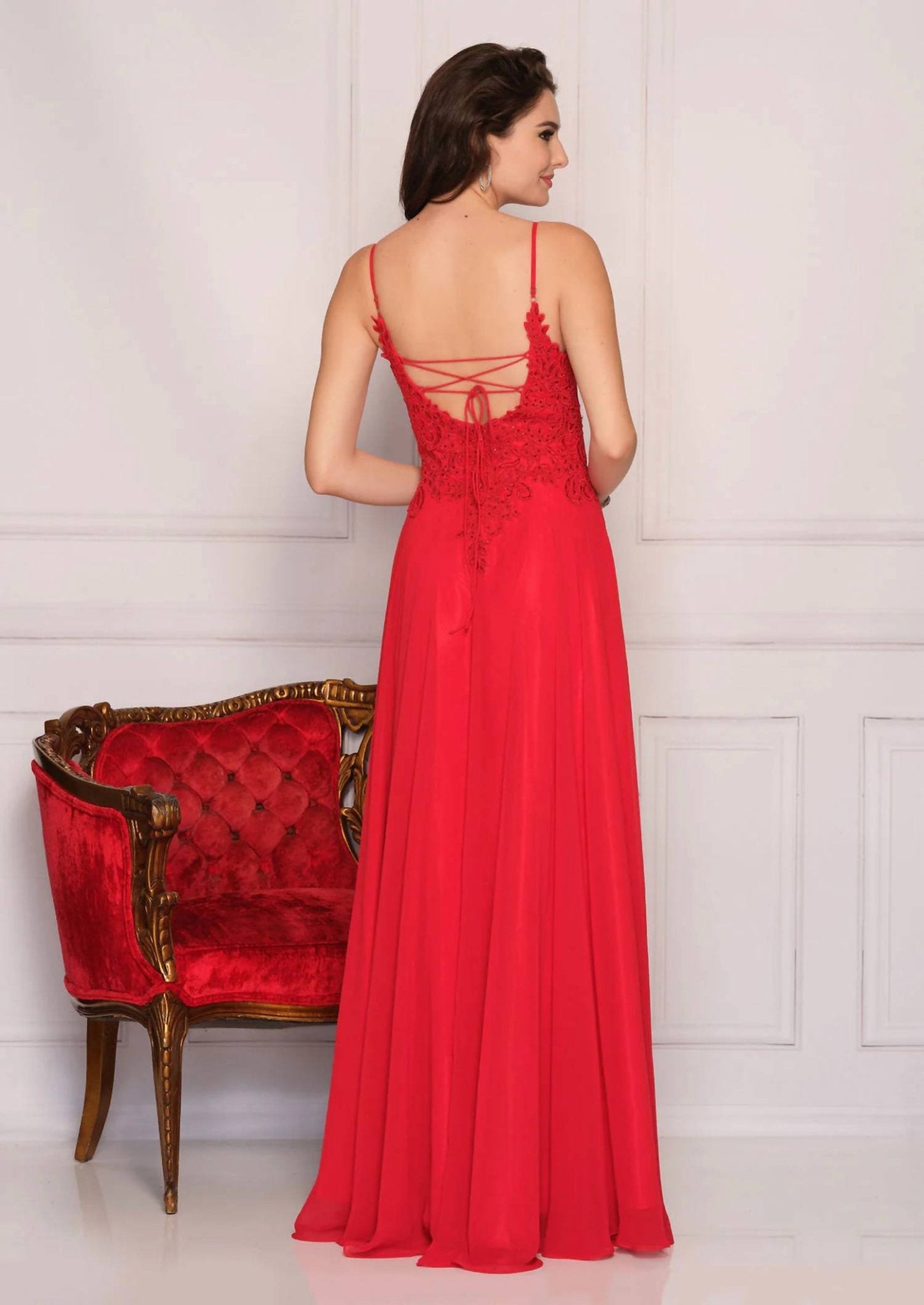 Dave & Johnny - Elegant Prom Dress - clothing - dresses - patterned