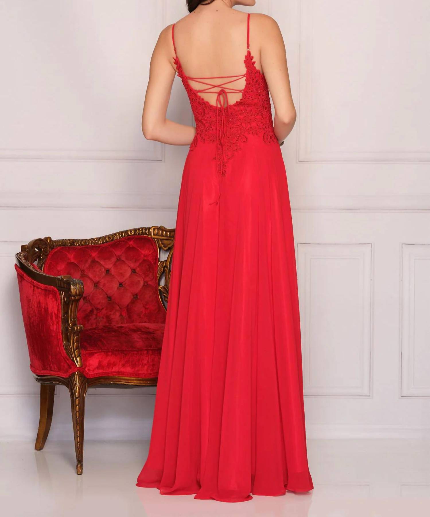 Dave & Johnny - Elegant Prom Dress - clothing - dresses - patterned