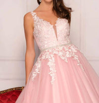 Dave & Johnny - Embroidered Tulle Prom Dress - clothing - dresses - patterned