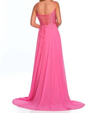 Dave & Johnny - Flowy Skirt Prom Dress - clothing - dresses - patterned