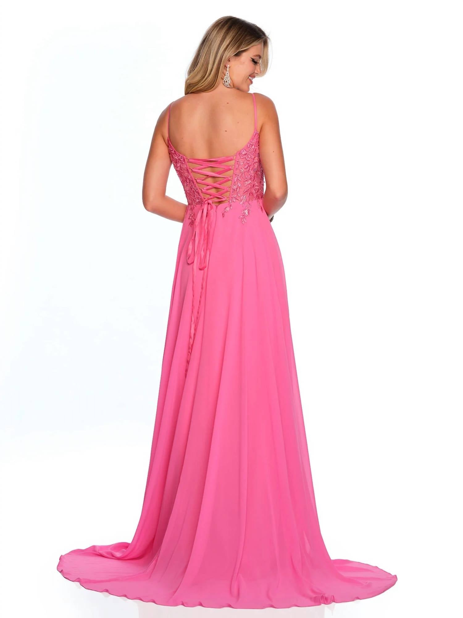 Dave & Johnny - Flowy Skirt Prom Dress - clothing - dresses - patterned