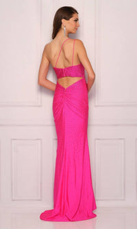 Dave & Johnny - One - shoulder Long Prom Dress - clothing - dresses - patterned