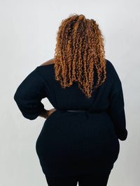 Davi & Dani - Deidra Cold Shoulder Sweater - Plus