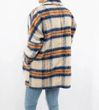 Davi & Dani - Plaid Oversized Fall Jacket
