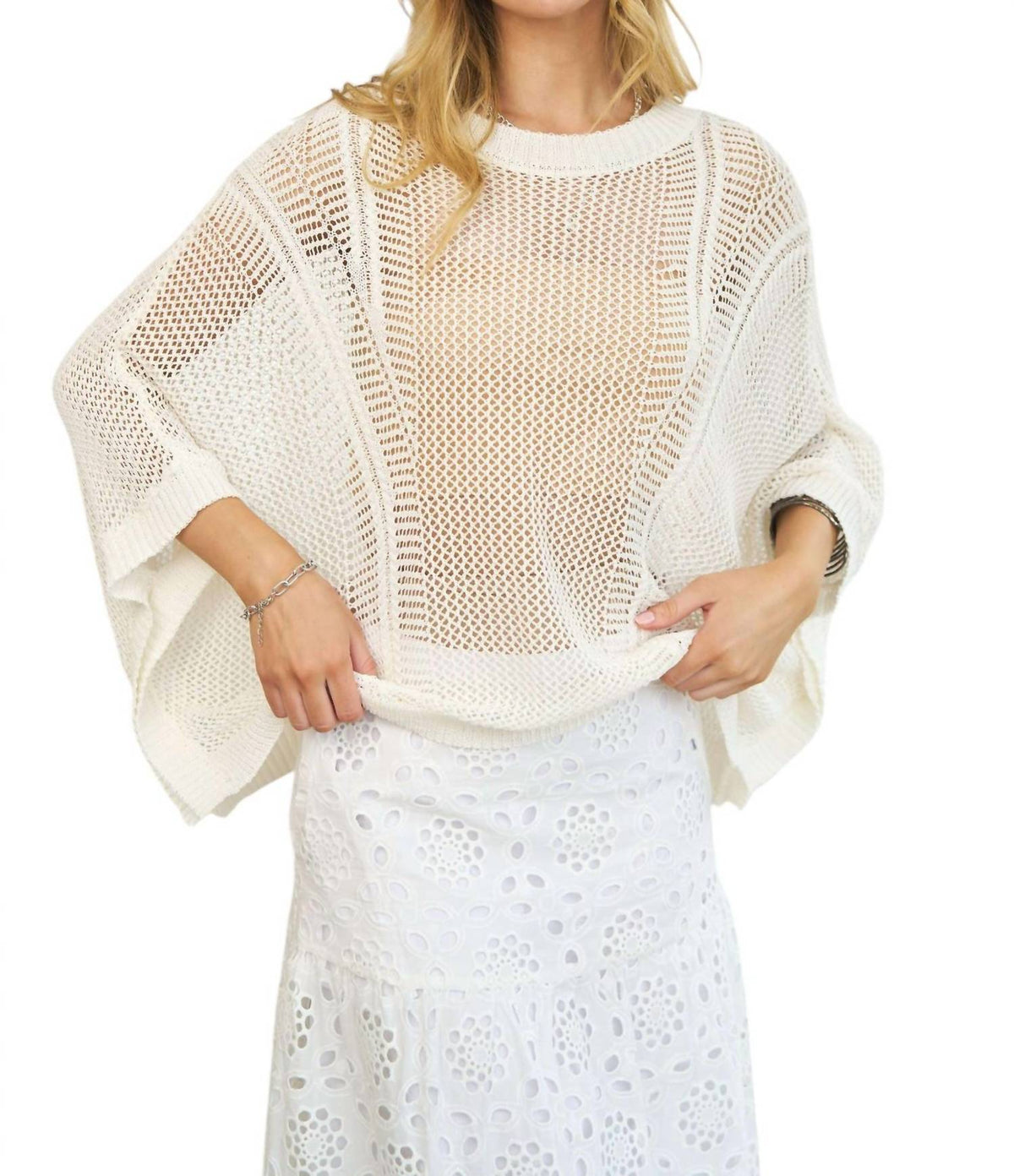 Davi & Dani - Send a Message Mesh Sweater