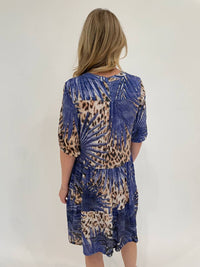 David Cline - Skye Tiered Ruffle Dres - blue - clothing - dresses