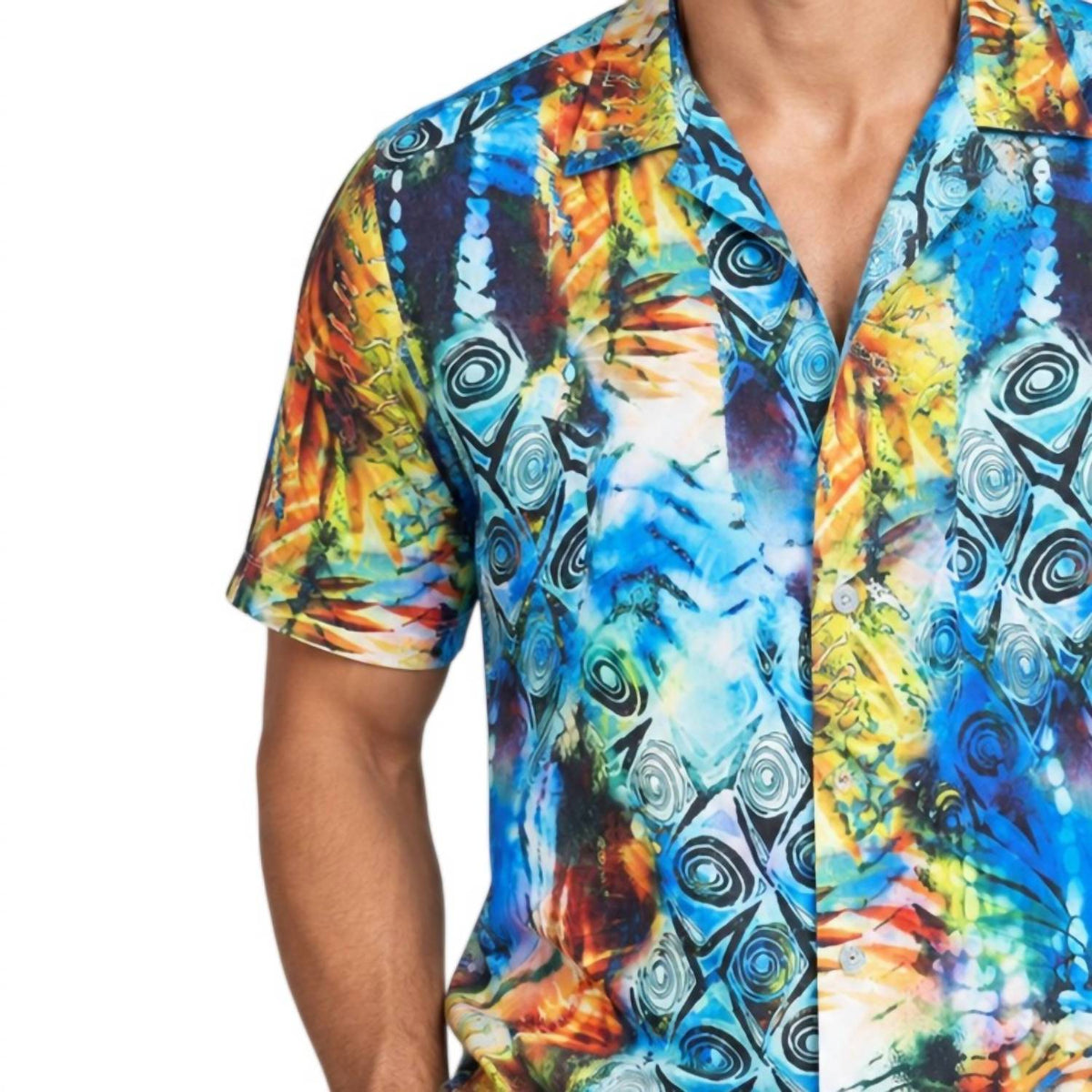 David Edwards - Men's Button Up Short Sleeve Shirt