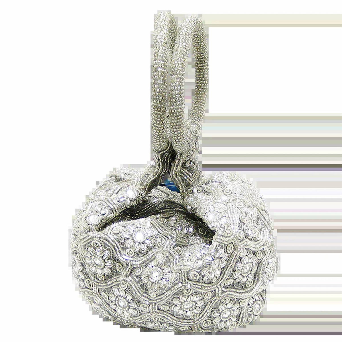 David Jeffery - Beaded Ring Handle Pouch Bag