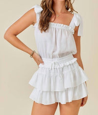 Day + Moon - Darla Tie Strap Romper - clothing - jumpsuits - pants