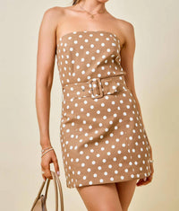 Day + Moon - Jane Strapless Mini Dress