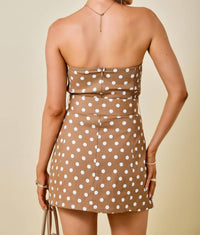 Day + Moon - Jane Strapless Mini Dress