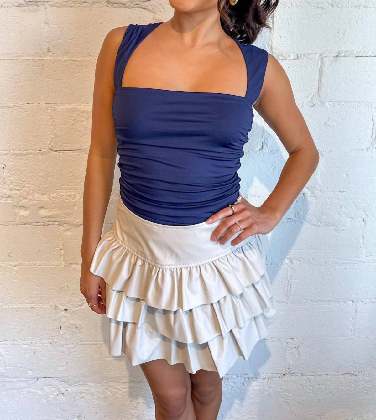 Day + Moon - Lettie Ruffle Mini Skort