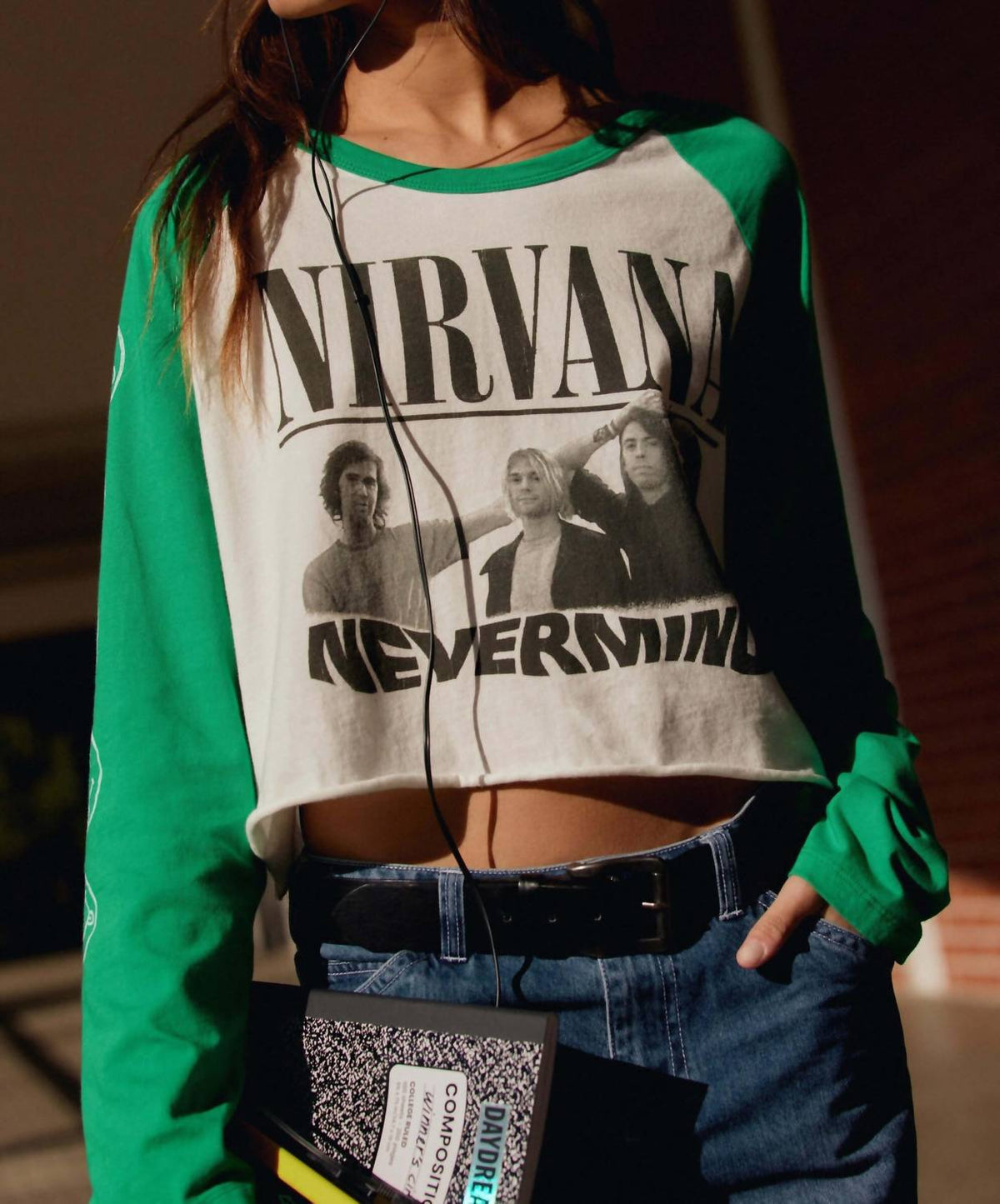 Daydreamer - Nirvana Nevermind Crop Long Sleeve Tee