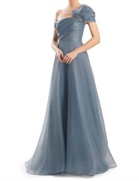 Daymor - One Shoulder Bow Gown