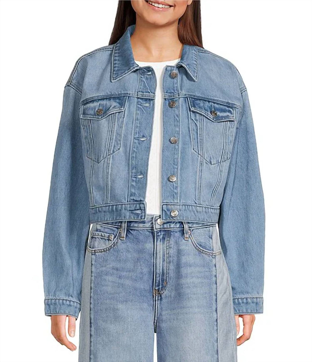 Daze - Del Mar Cropped Denim Jacket