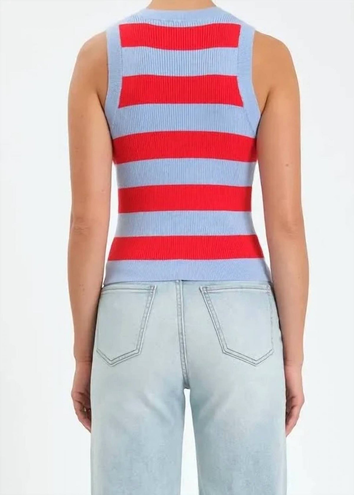 Daze - Flirty Stripe Rib Tank
