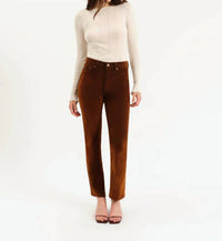 Daze - Smarty High Rise Slim Straight Pants