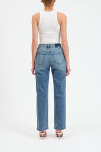 Daze - Sundaze High Rise Jeans - blue - clothing - cotton - blend