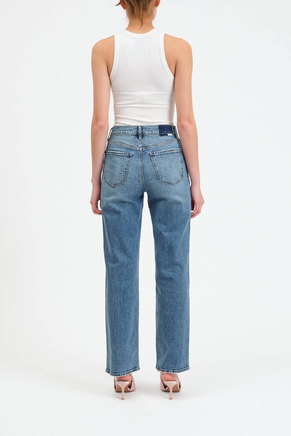 Daze - Sundaze High Rise Jeans - blue - clothing - cotton - blend