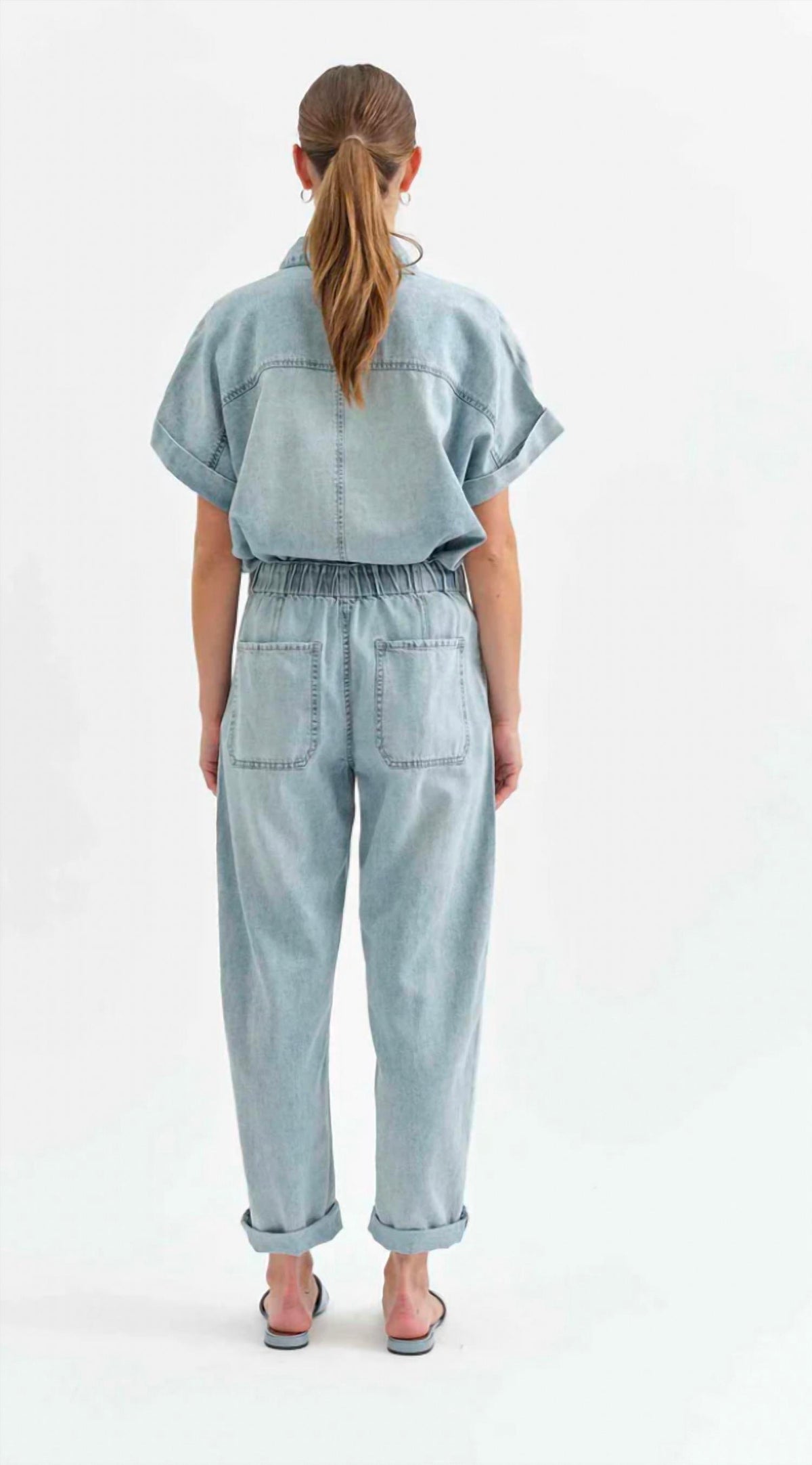 Daze - Villa Drawstring Barrel Leg Pants