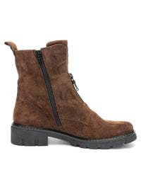 Ara Shoes Women's Deon Ankle Boots in cafe brown - women's shoe - detail view