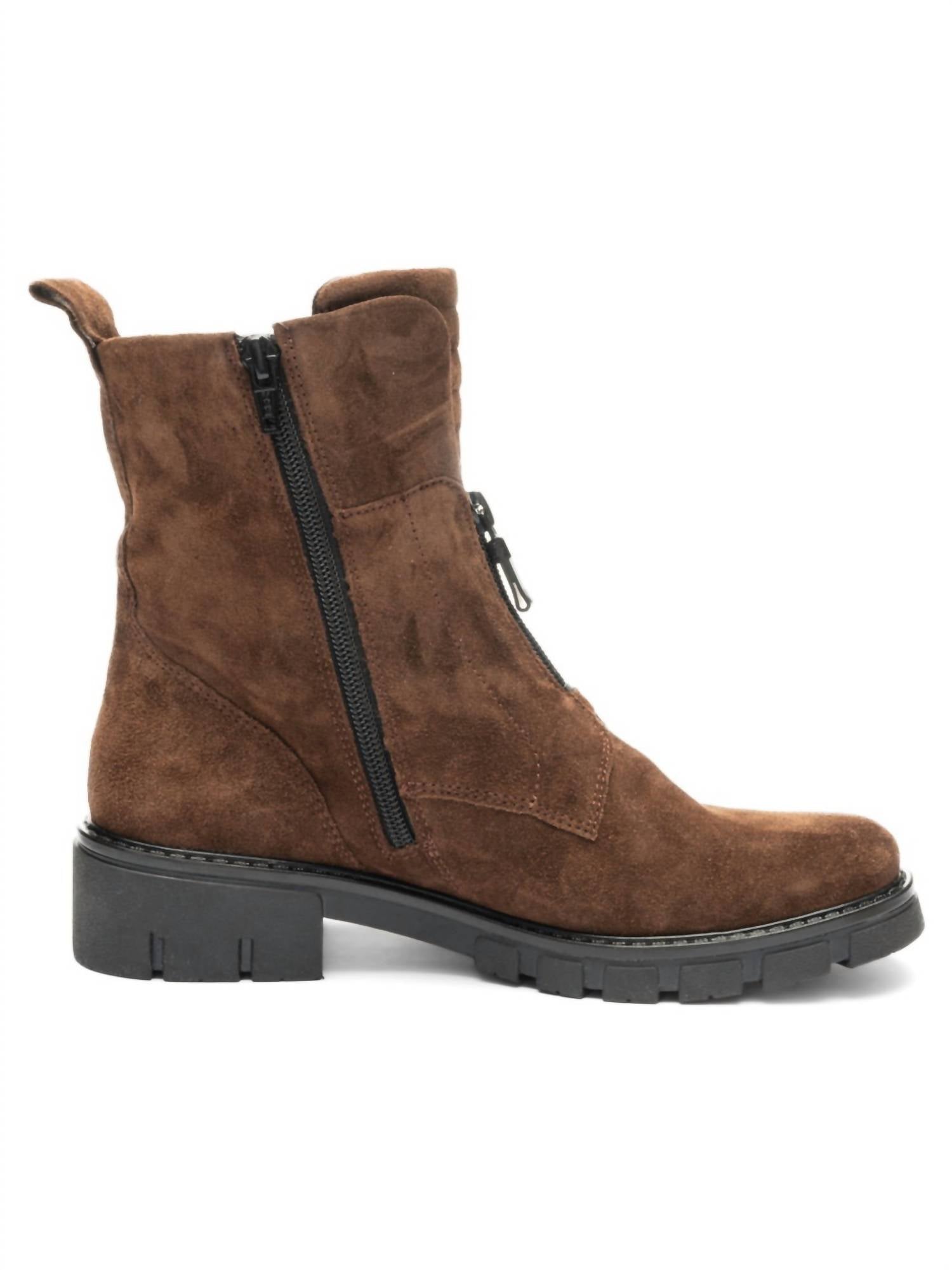 Ara Shoes Women's Deon Ankle Boots in cafe brown - women's shoe - detail view