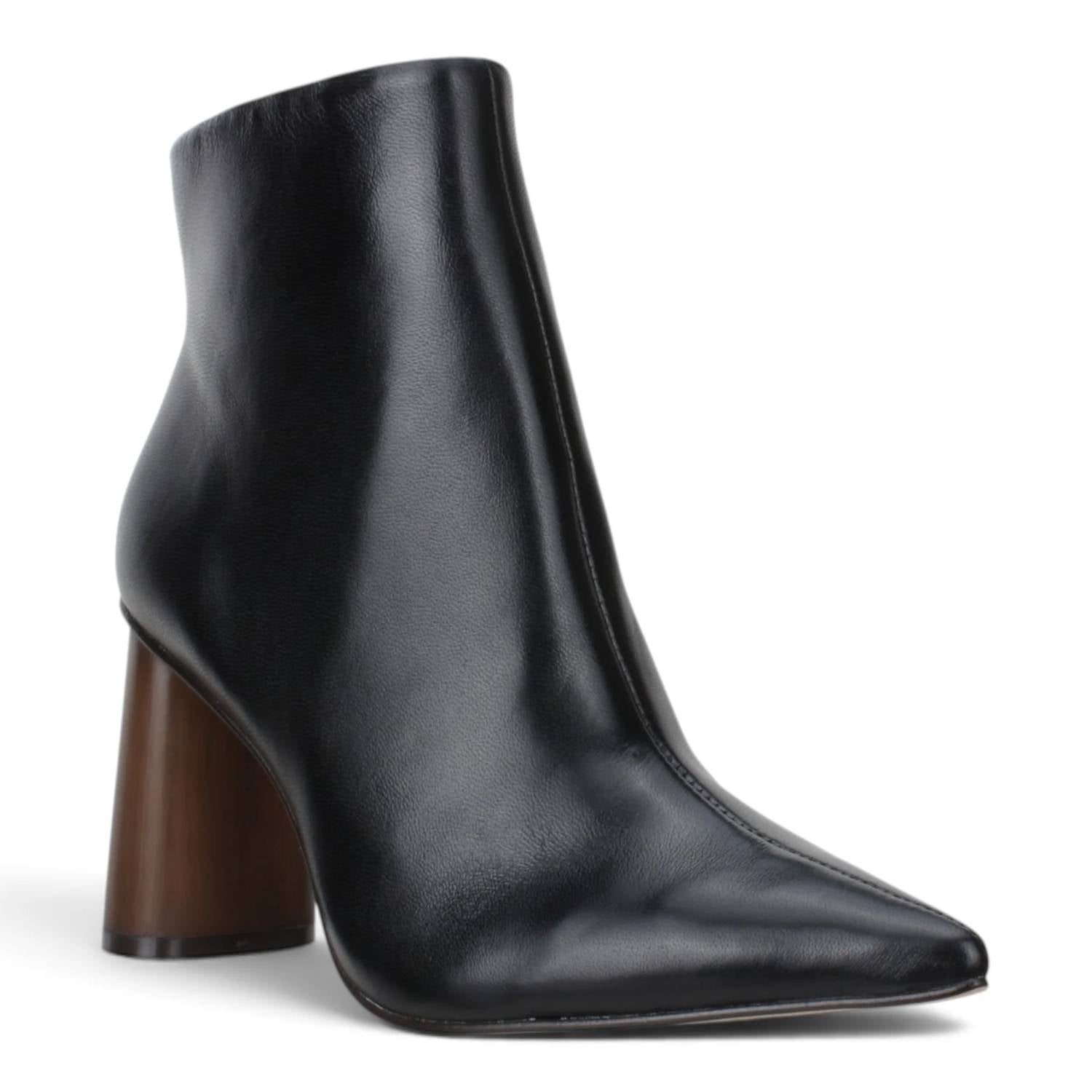 Carrano - Women's Anna Wooden Heel Leather Bootie