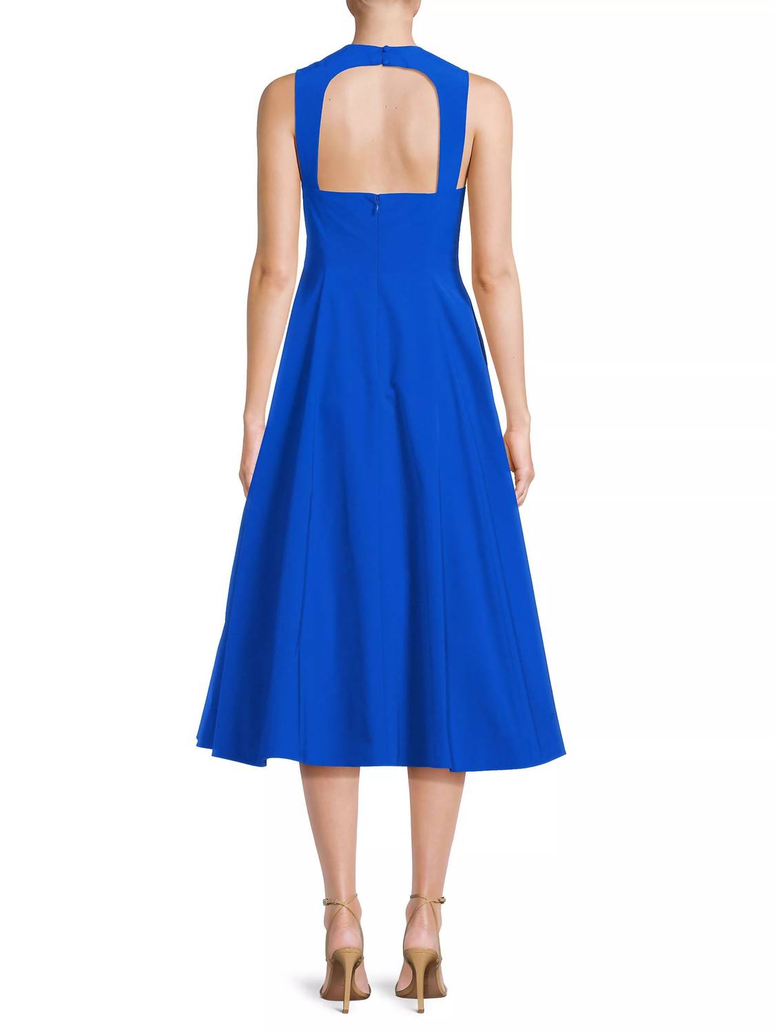 Aidan Mattox - Women's Taffeta Fit And Flare Midi Dress