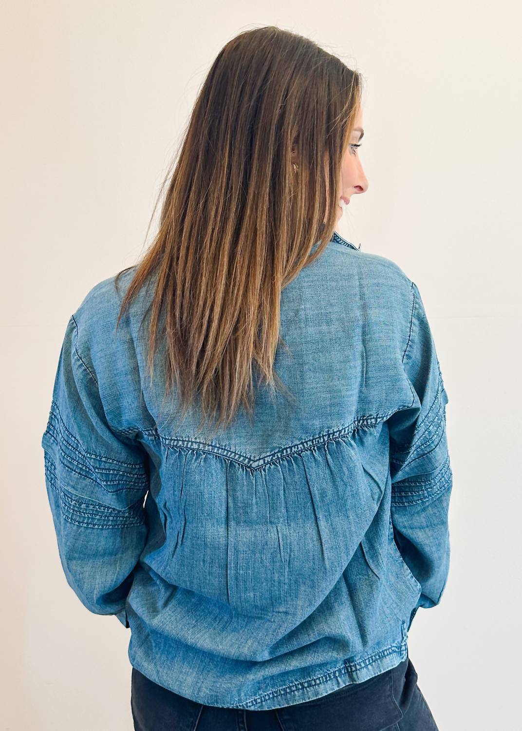 Ivy Jane - Tuck Sleeve Popover Shirt