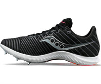 SAUCONY Men's Velocity Mid-distance Track Shoes in black - men's shoe - detail view