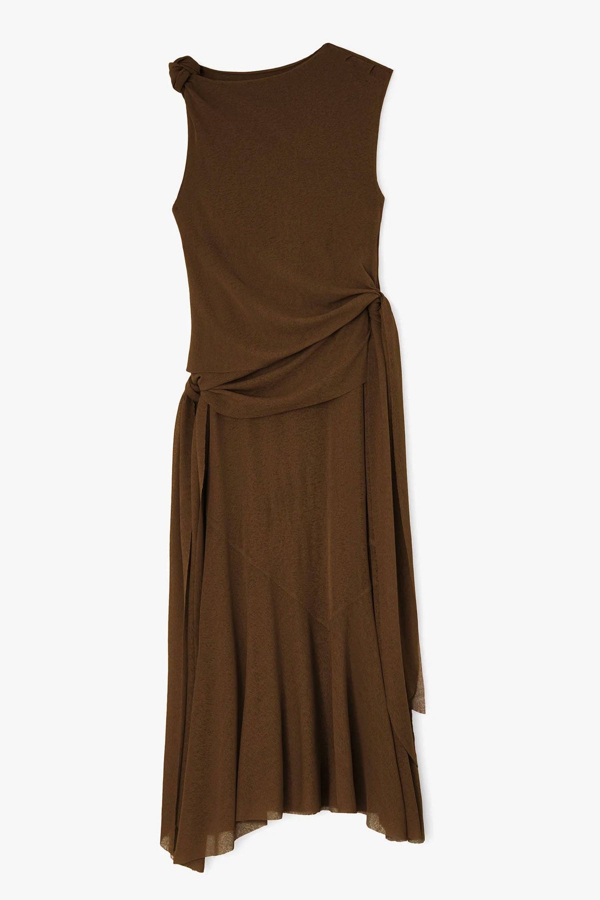 Ganni - Long Marl Mesh Dress